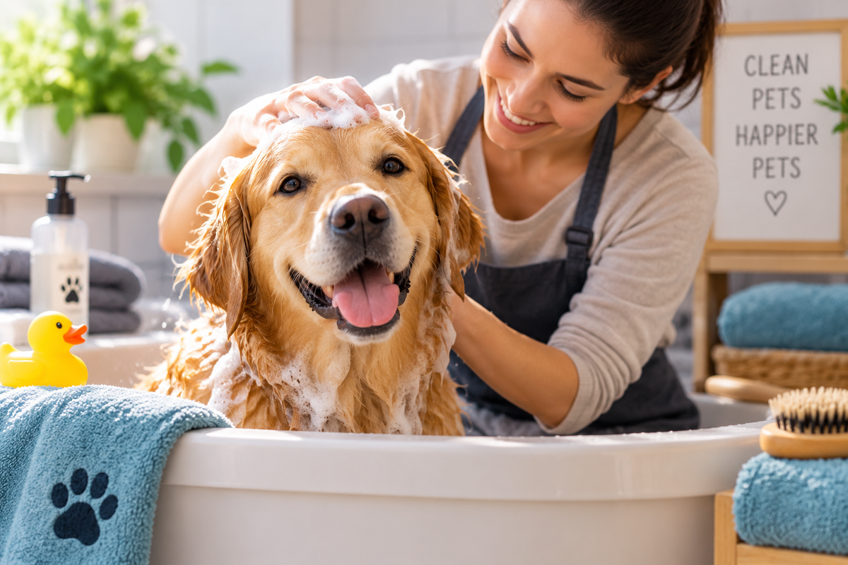 How to Bathe a Pet Safely Without Unnecessary Stress