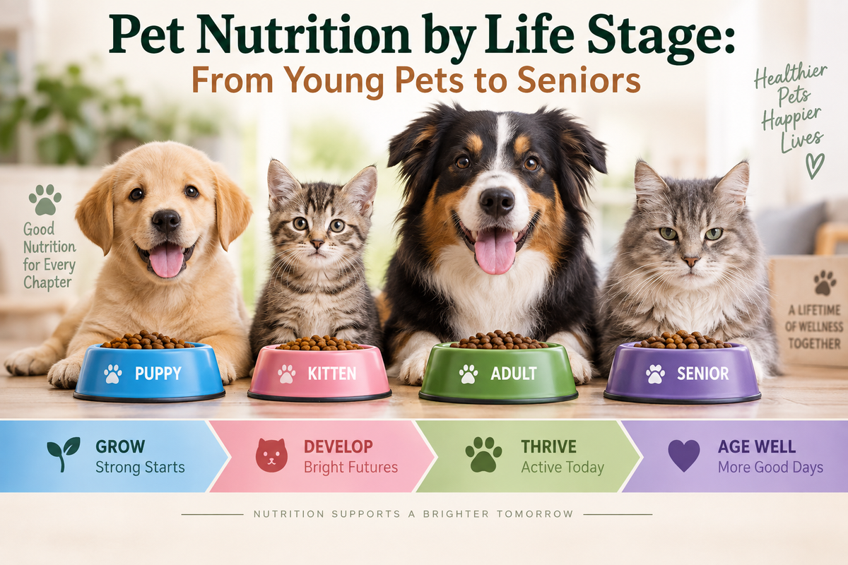 Pet Nutrition by Life Stage: From Young Pets to Seniors
