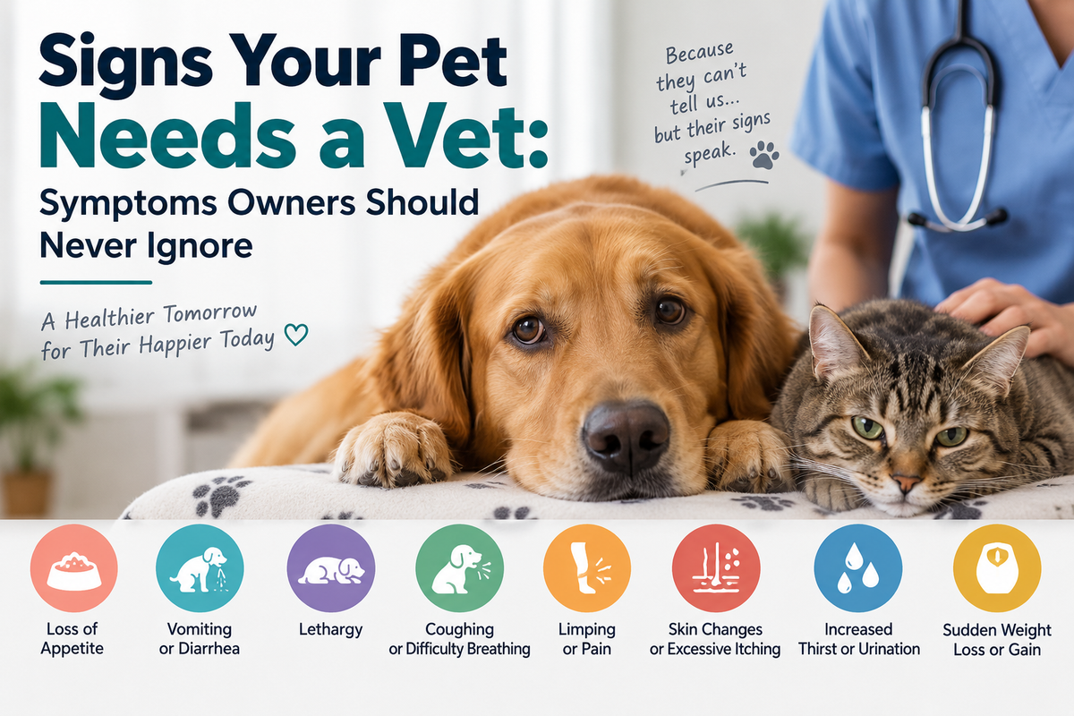 Signs Your Pet Needs a Vet Symptoms Owners Should Never Ignore