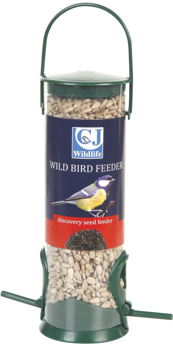 Cj Discovery Plastic Hanging Seed Feeder Green 2 Port 21cm