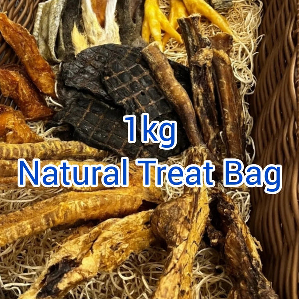 1kg Natural Dog Treat Bag