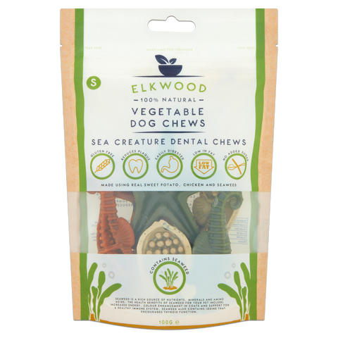 Elkwood Vegetable Sea Creatures + Seaweed Small 7pc 100g