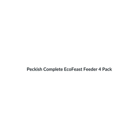 Peckish Complete EcoFeast Feeder 4 Pack