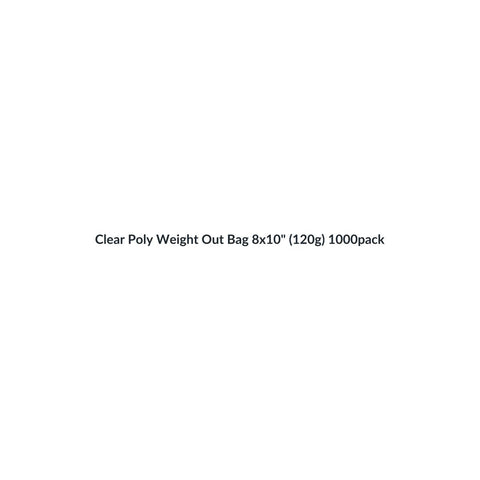 Clear Poly Weight Out Bags – 1000 Pack