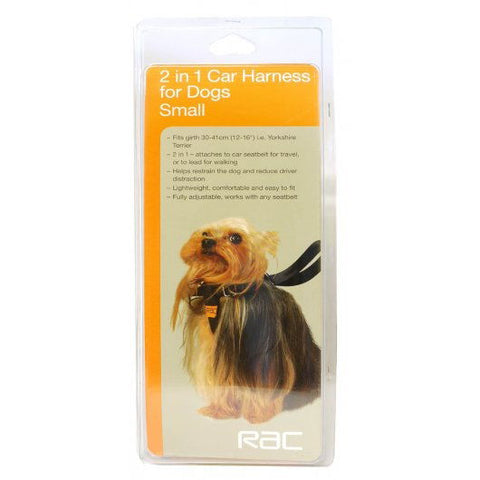 RAC 2 In 1 Car Harness Small Max Chest 31-40cm (12-16")