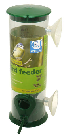 Cj Discovery Plastic Window Seed Feeder Green 2 Port 21cm