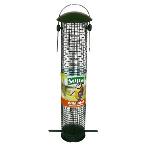 Supa Plastic Peanut Feeder Open Base Green 30cm (12 Inch)