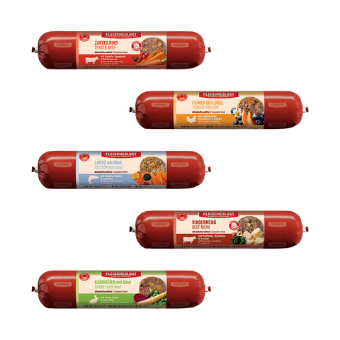Fleischeslust Mixed Assortment Wet Dog Food - 16 x 400g Case