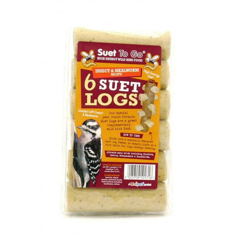 Suet To Go Insect Suet Logs 6 Pack