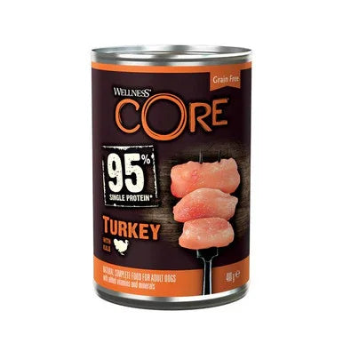 Wellness CORE Dog Wet 95% Single Protein Turkey with Kale Recipe  400G X6