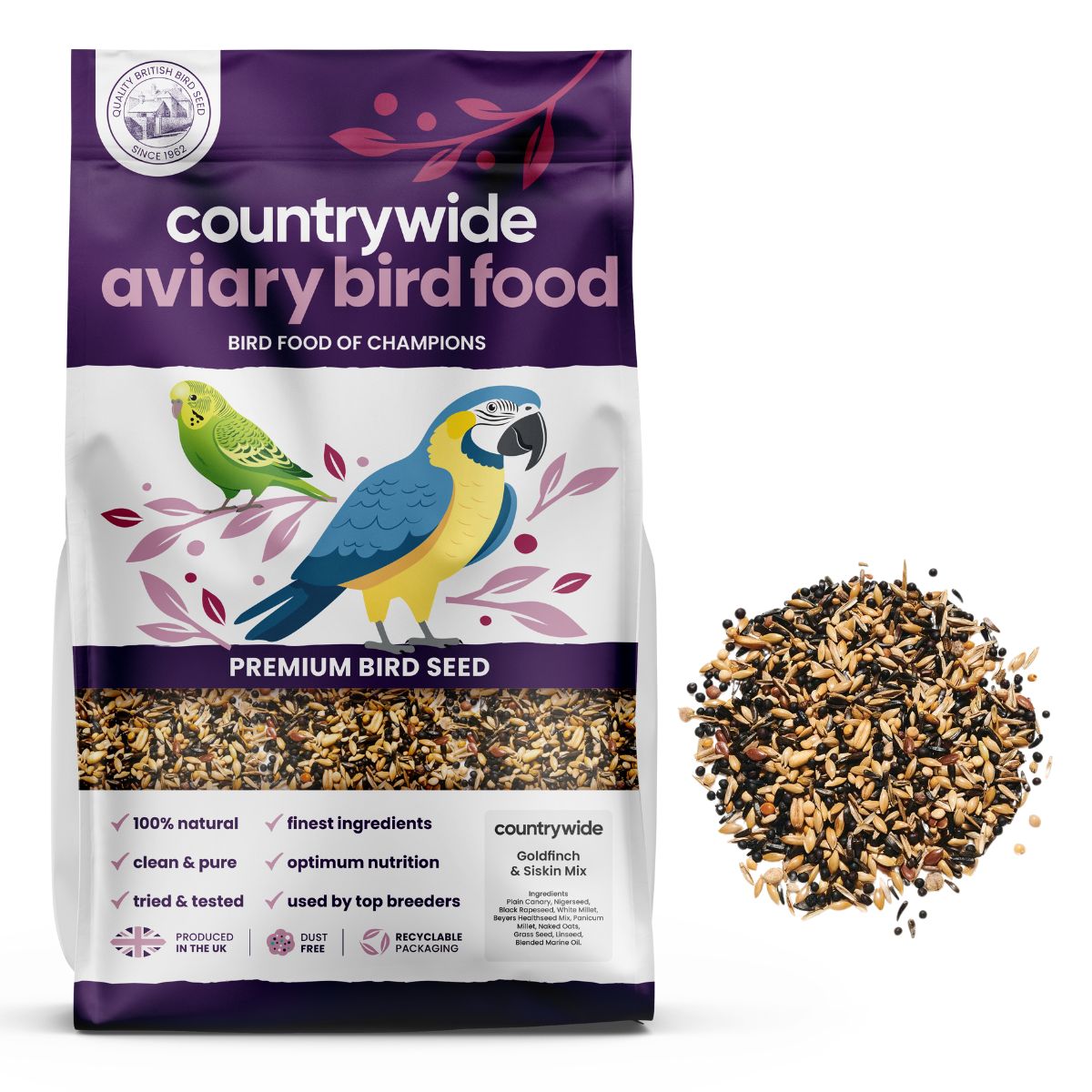 Countrywide Goldfinches & Siskin Mix 20kg