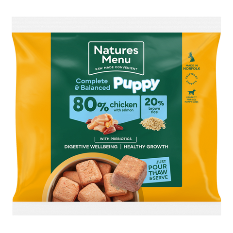 Natures Menu Puppy 80/20 Complete and Balanced Chicken & Salmon 1kg