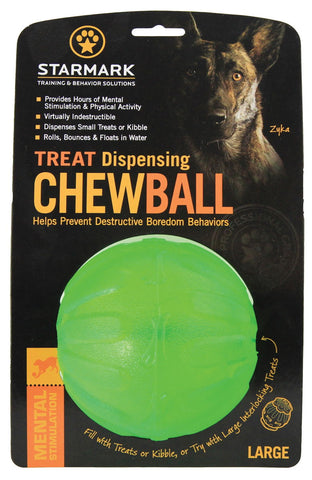 Starmark Treat Dispensing Chew Ball Large