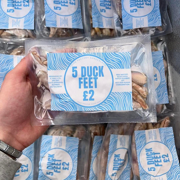 5 Duck Feet - Tripefactory Sunderland - Raw Frozen Treats