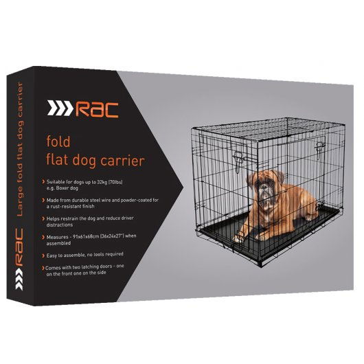RAC Metal Fold Flat Crate With Plastic Tray