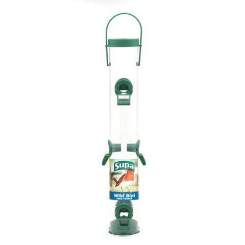 Supa Plastic 6 Port Seed Feeder Green 41cm (16 Inch)