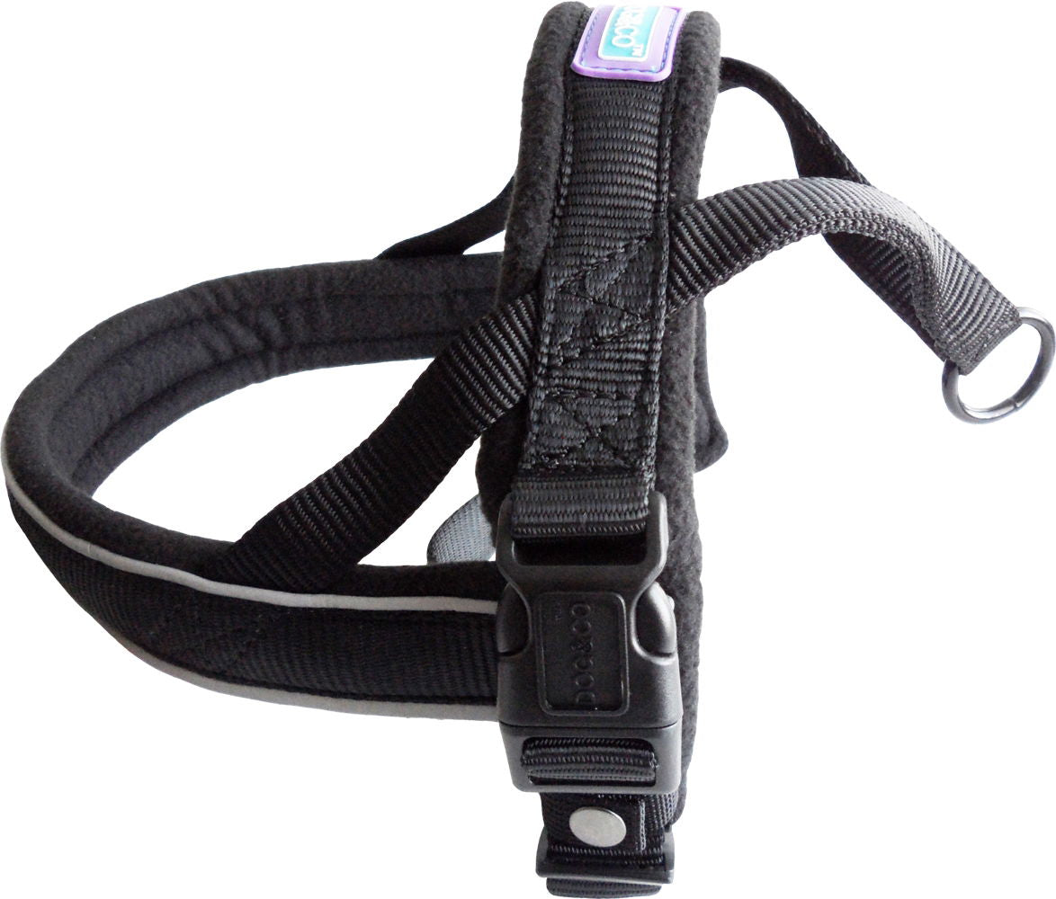 Dog&Co Nylon Norwegian Harness Reflective Pad Black 2xL