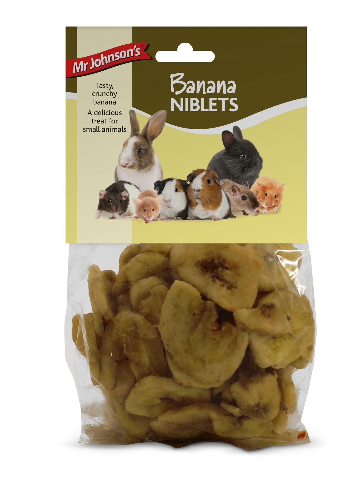 Mr Johnsons Small Animal Treat Banana Niblets 100g
