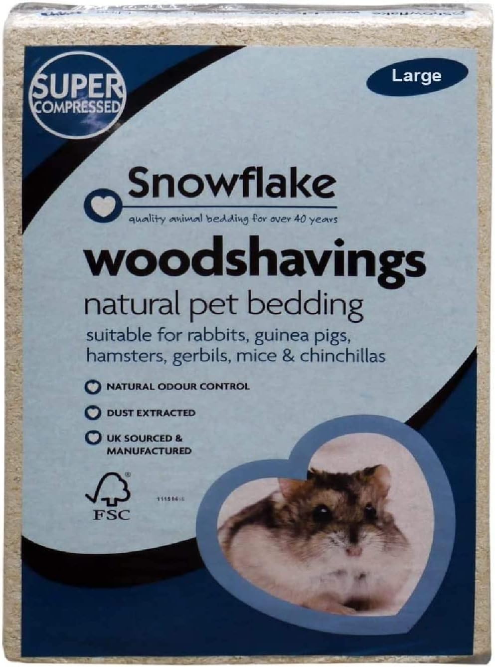 Snowflake Large Woodshavings 12kg