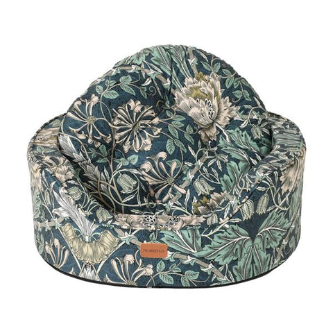 Morris & Co Honeysuckle & Acorn Print Oval Bed
