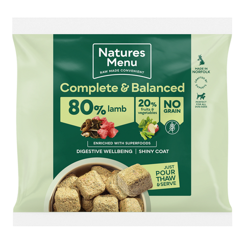 Natures Menu 80/20 Complete and Balanced Lamb 1kg