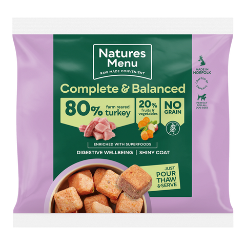 Natures Menu 80/20 Complete and Balanced Turkey 1kg