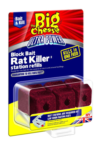 The Big Cheese Ultra Power Block Bait Killer Stn Refil
