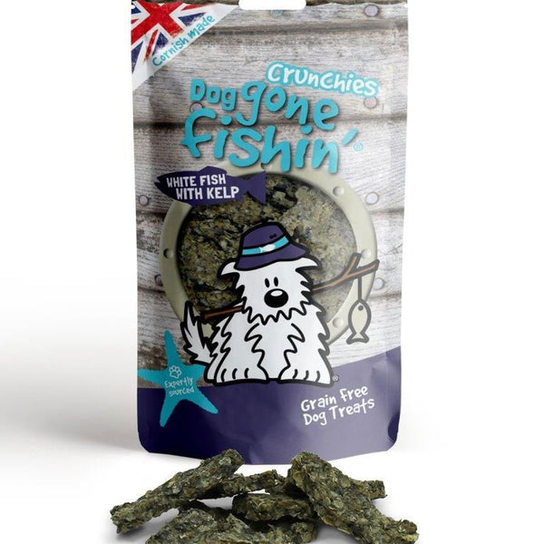 Dog Gone Fishin' White Fish With Kelp Crunchies 75g