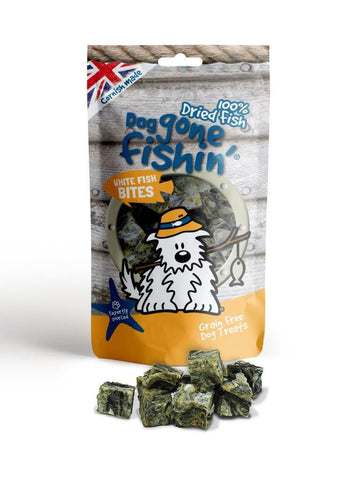 Dog Gone Fishin' White Fish Bites 75g