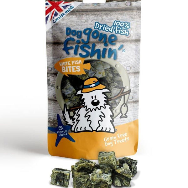 Dog Gone Fishin' White Fish Bites 75g