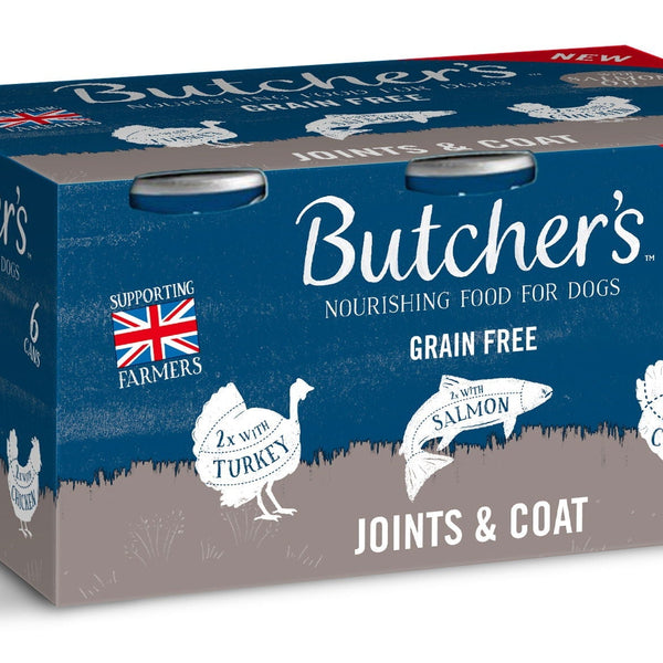 Butcher''s Joints & Coat Dog Food Cans – 18 x 390g / 6 x 390g