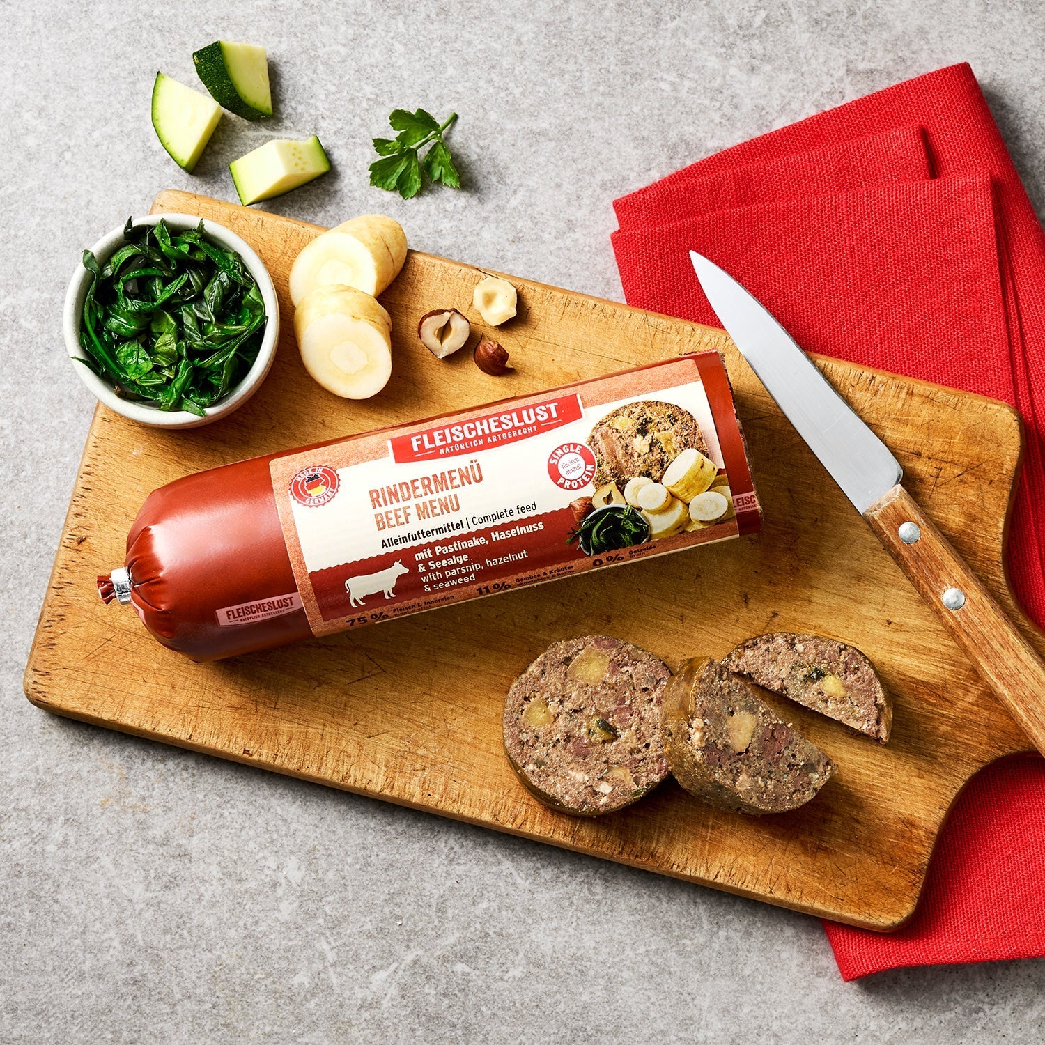 Fleischeslust Beef Menu Wet Dog Food - 16 x 400g Case