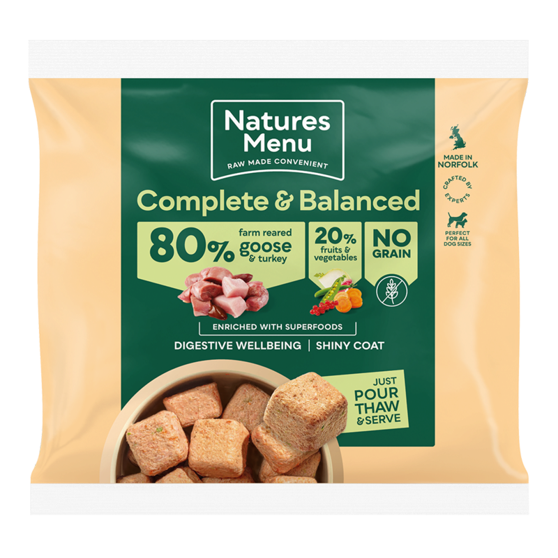 Natures Menu 80/20 Complete and Balanced Turkey & Goose 1kg