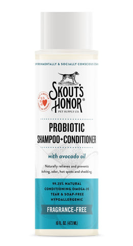 Skouts Honor Probiotic Shampoo + Cond Unscented 437ml