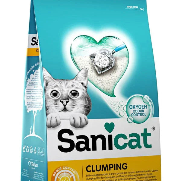Sanicat Clumping Fragrance Free Cat Litter 10l