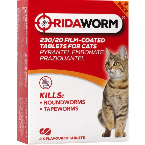 Ridaworm Cat Tablets 230/20mg