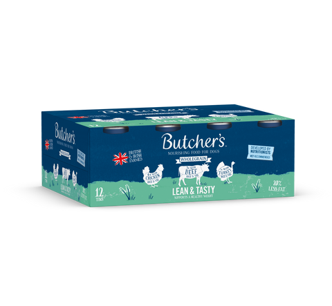Butcher''s Lean & Tasty Low Fat Dog Food Cans – 6 x 390g / 12 x 390g / 18 x 390g