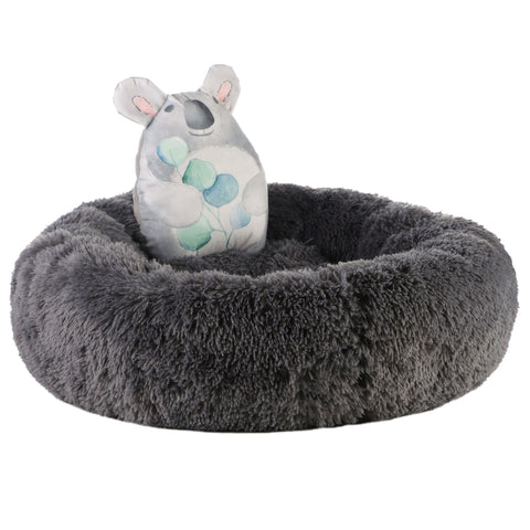 Dream Paws Anxiety Reducing Plush Bed With Plush Toy