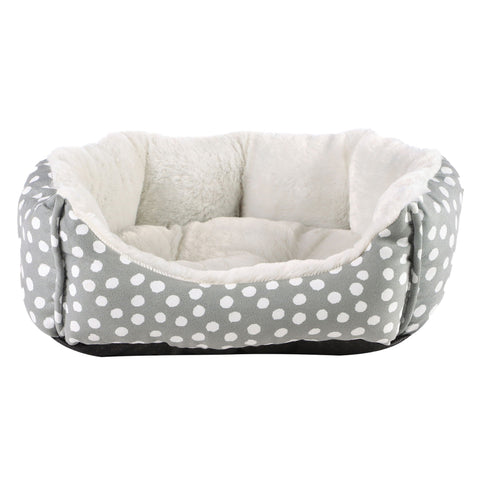 Dream Paws Teddy Boucle Bed - Almond White