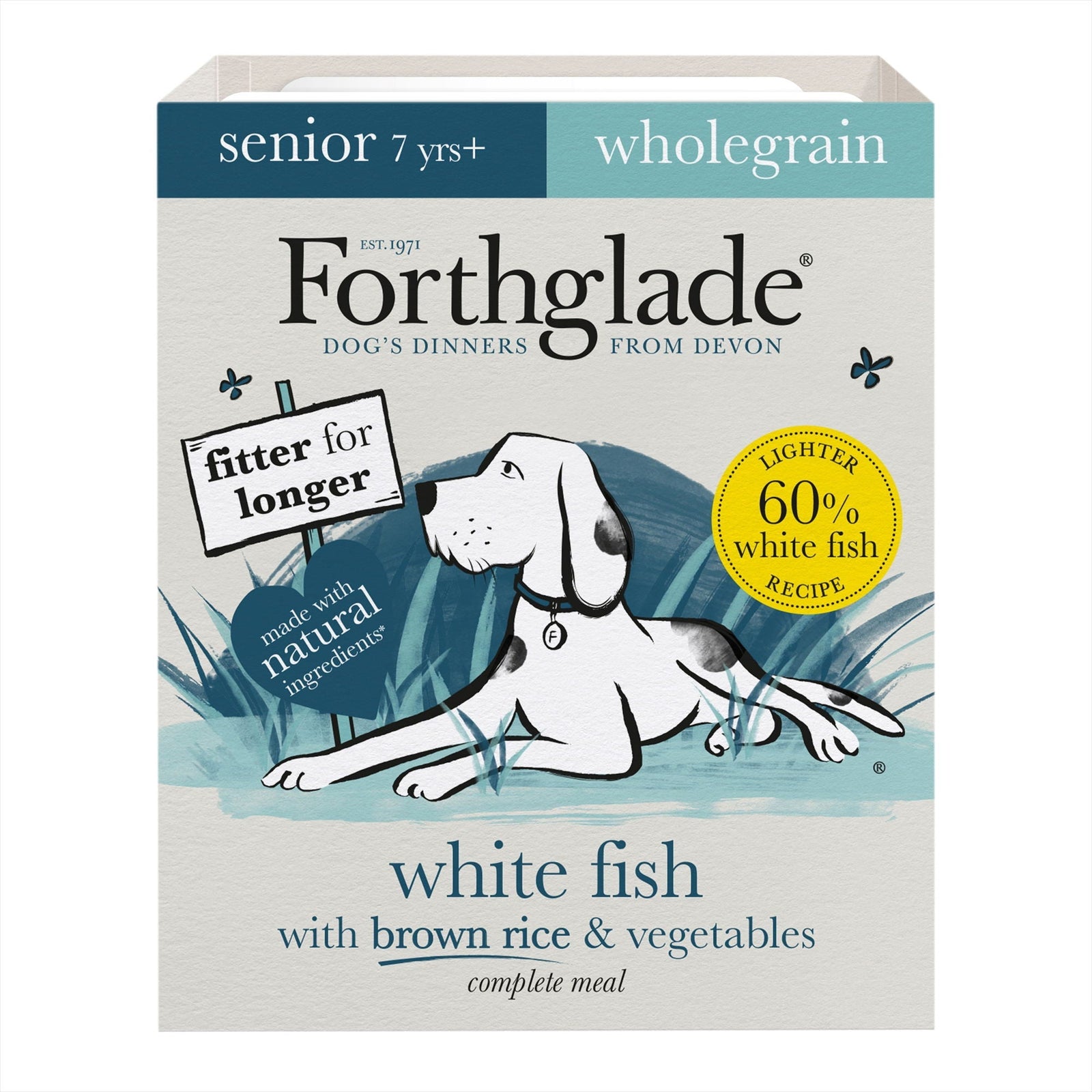 FG Wholegrain WhiteFish Brown Rice & Veg Comp Senior 395g