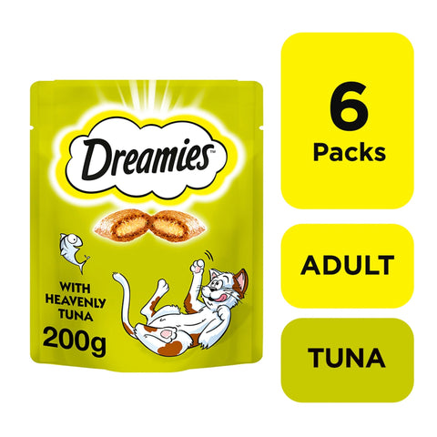 DREAMIES Cat Treat Biscuits with Tuna Flavour Mega Pack 200g