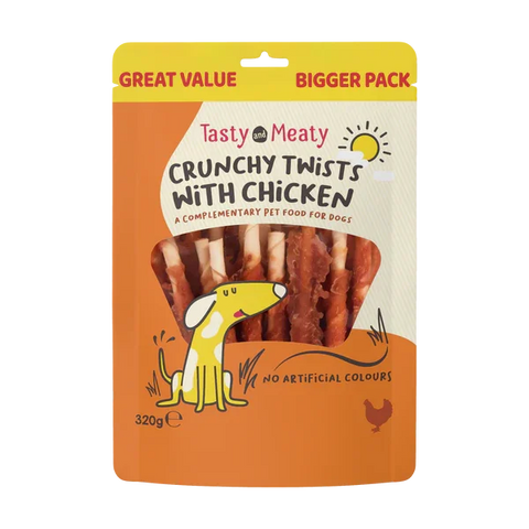 Tasty & Meaty Chewy Twists With Chicken 320g