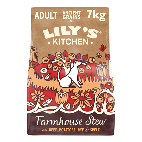 Lily's Kitchen Dog Ancient Grains Beef Dry Food – 7kg / 1kg