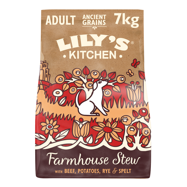 Lily's Kitchen Dog Ancient Grains Beef Dry Food – 7kg / 1kg