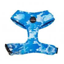 Long Paws - Funk The Dog Harness-Blue Camo L