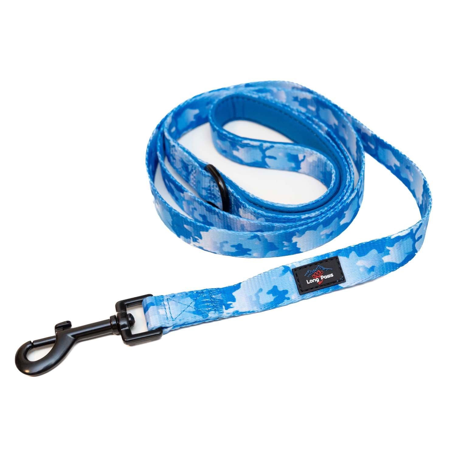 Long Paws - Funk The Dog Lead-Blue Camo M