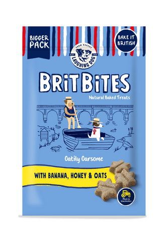 Laughing Dog Brit Bites Banana. Honey & Oats 175g
