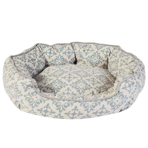 Dream Paws Scalloped Pet Bed Grey