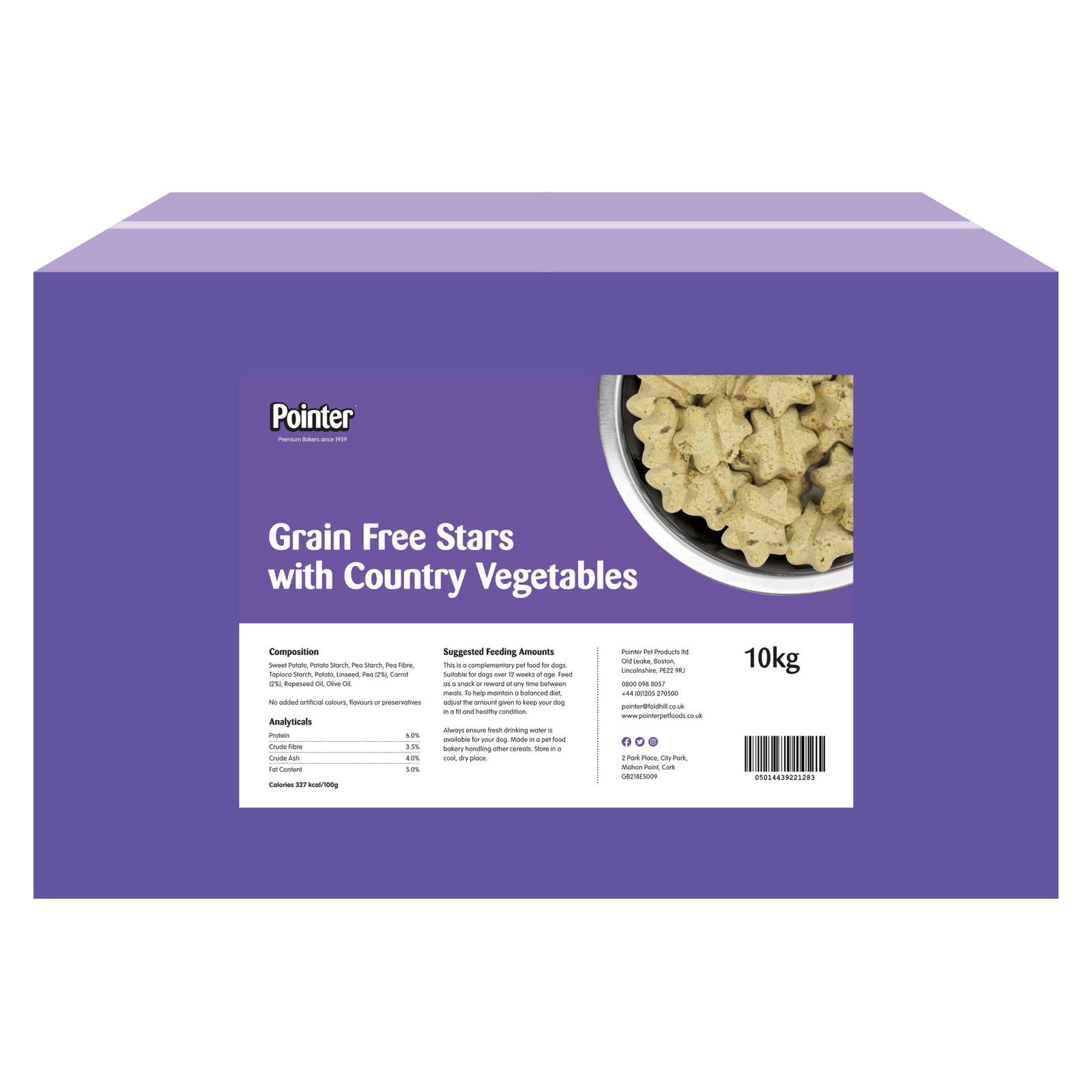 Grain Free Biscuits Stars with Country Vegetables 10Kg