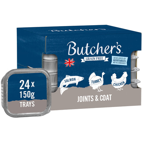 Butcher''s Joints & Coat Wet Dog Food Trays 24x150g